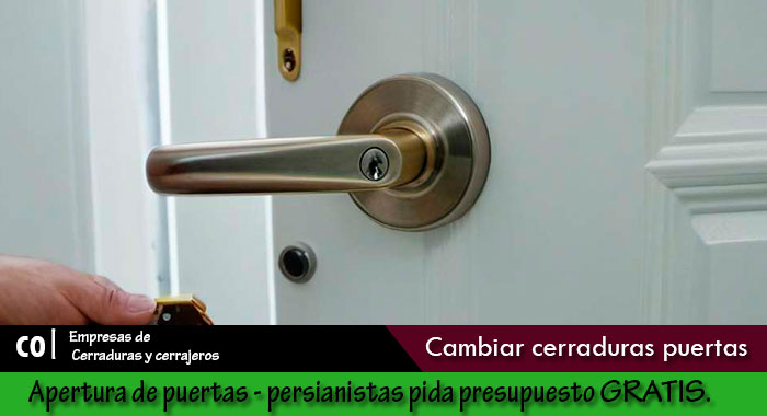 Cambiar cerraduras puertas Málaga